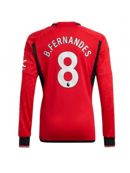 Manchester United Bruno Fernandes #8 Domaci Dres 2023-24 Dugim Rukavima
